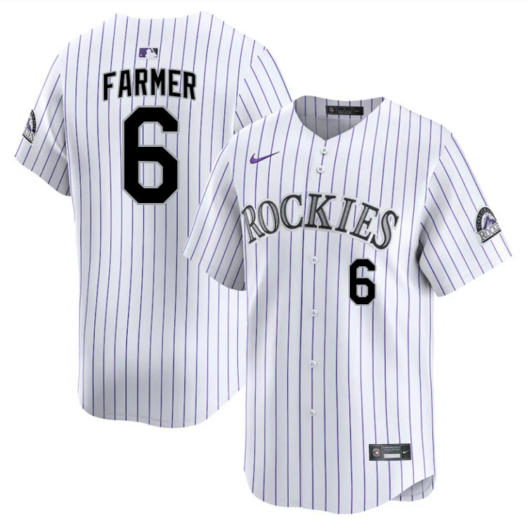 Kyle Farmer Colorado Rockies Jersey,Uniforms,Gears Stitched-White